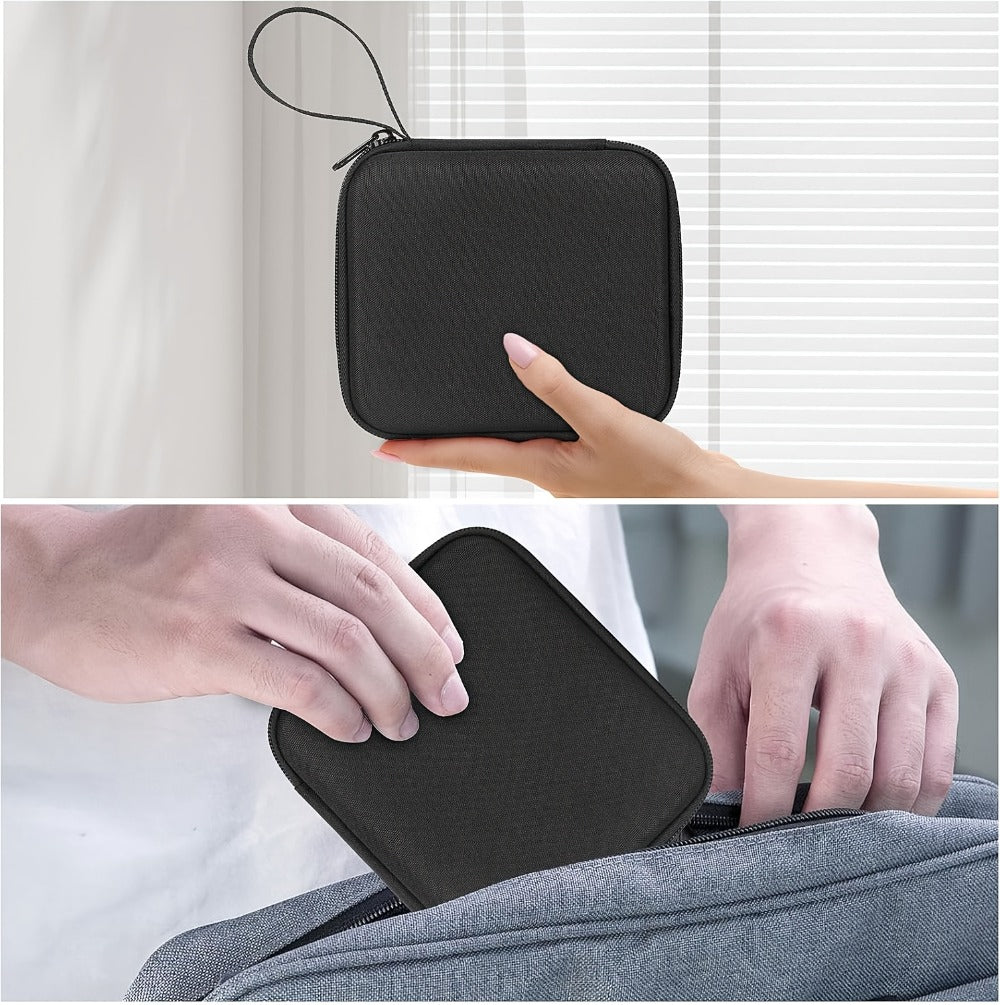 Mini Sticker Printer Carrying Case Hard Protective Box for X5 Thermal Inkless Photo Printer High-Capacity Portable Storage Case Compatible with Instant Camera Label Marker Printer Accessories