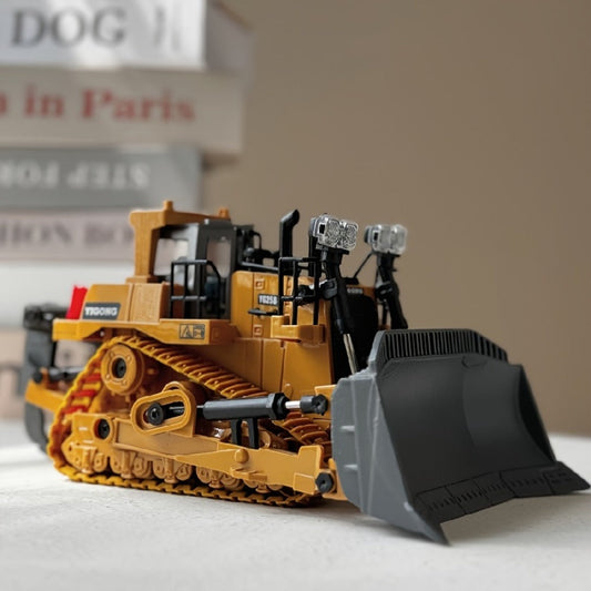 RC Construction Vehicle Toy with Bulldozer, Loader or 13-Way Excavator Options