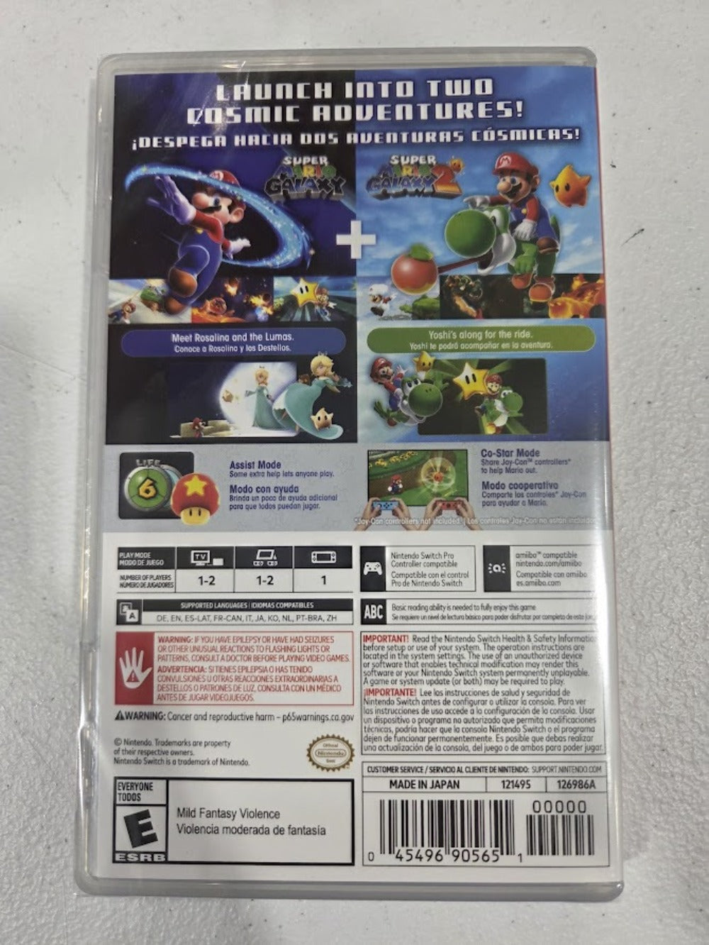 Super Mario Galaxy 1 & 2 Nintendo Switch 2025 – 2-Game Bundle for Nintendo Switch & Switch 2, US Edition, Multilingual, Classic Space Adventure Platformer, Great Gift for Kids & Fans