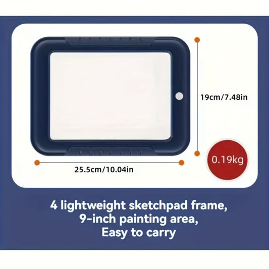 LED Drawing Board with Tracing Cards and Blue or Red Options