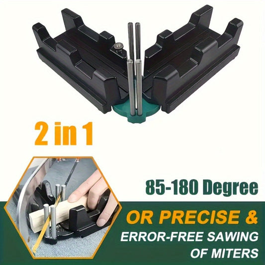 Miter Angle Finder with Cutting Guide for Woodworking, Molding and Trim Layout