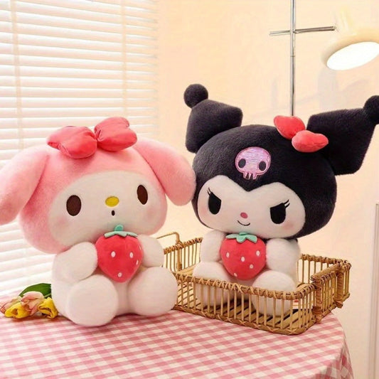 Strawberry Character Plush Doll, 9.84-Inch Listed Size, Two Styles