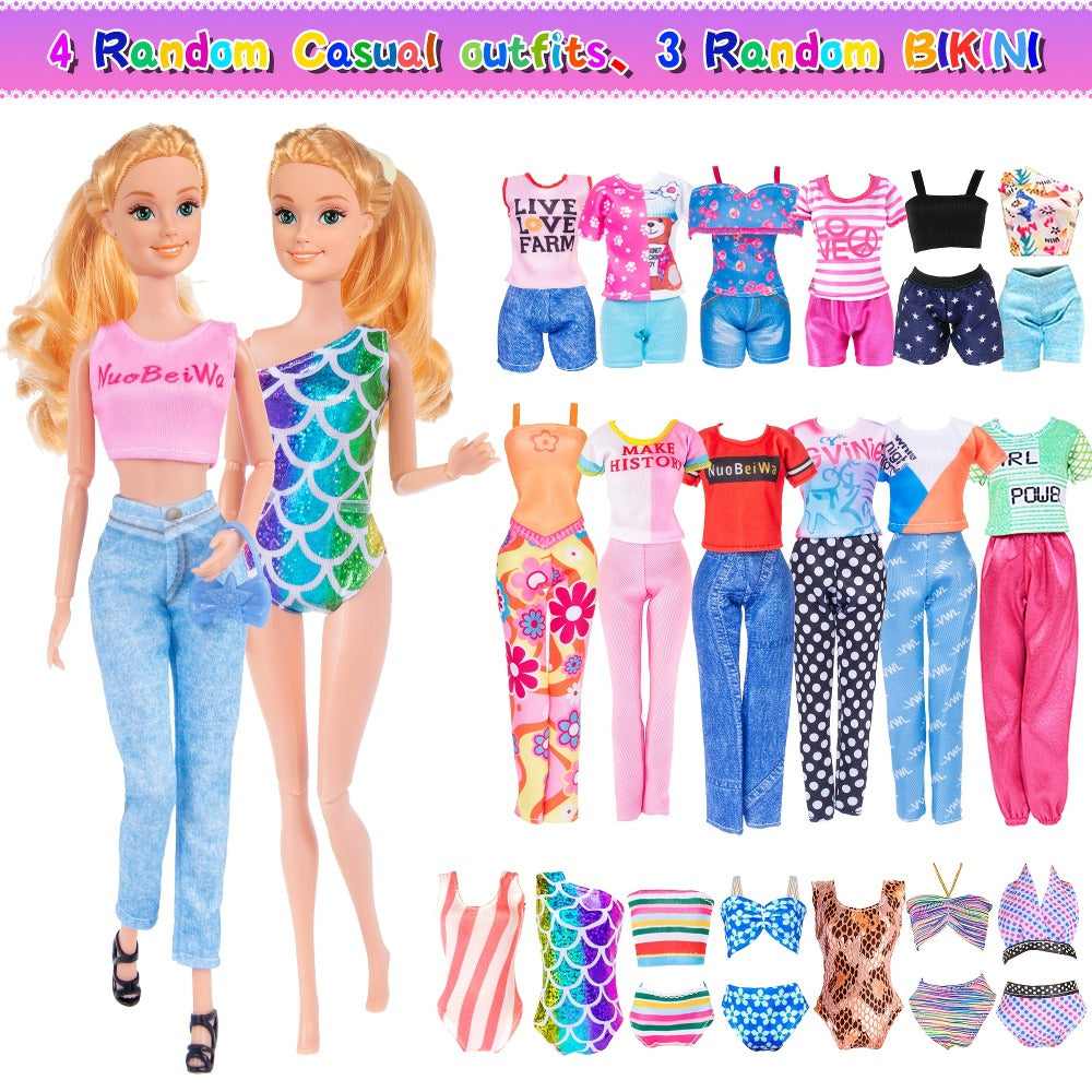 50-Piece Fashion Doll Clothes and Accessories Set for 11.5-Inch Dolls