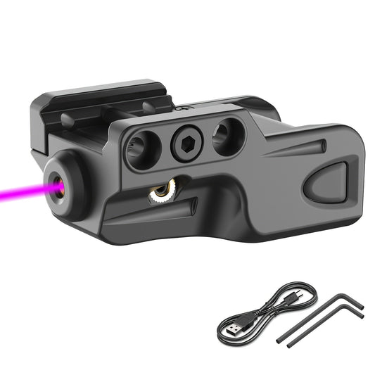 Picatinny Rail Laser Sight, USB Rechargeable Low Profile with Five Options