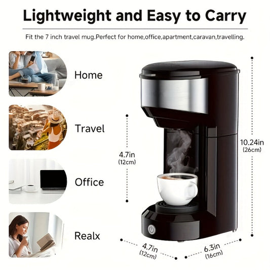 Single-Serve Coffee Maker, 3-in-1 Brewer for K-Cup Pods, Ground Coffee and Tea