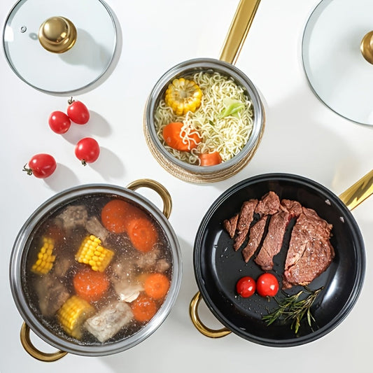 Non-Stick Cookware, Honeycomb Pan or 10- and 12-Piece Pots and Pans Sets