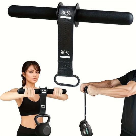 Forearm Strengthener Bar for Wrist and Grip Training, Iron, Black