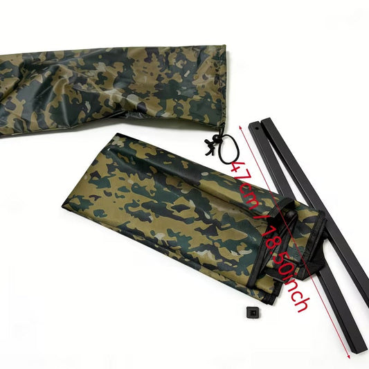 Low-Profile Hunting Chair, Folding Camo Stool with Adjustable Carry Strap