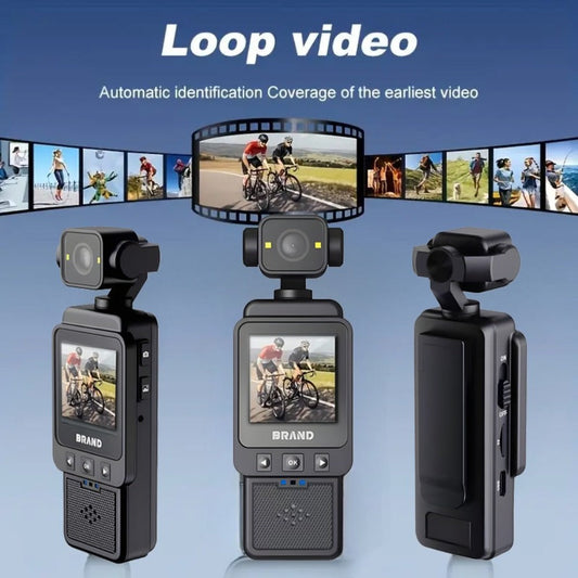 Action Camera DV01 with 360° Rotating Lens, Rechargeable Battery & Memory Card Options