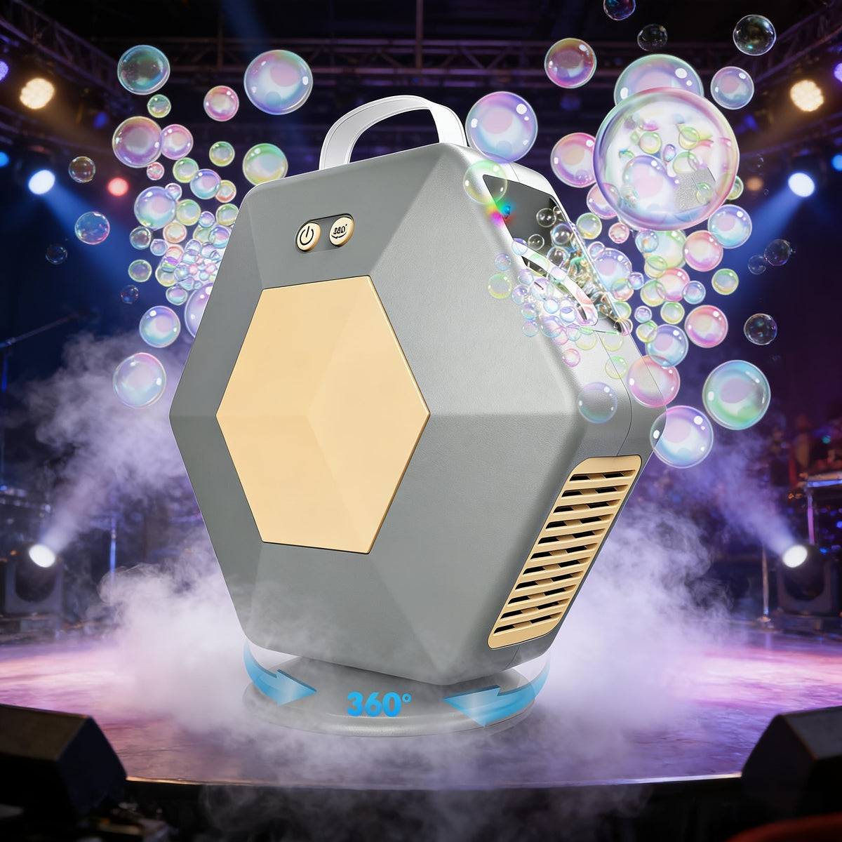 Bubble Machine shown in the Grey option