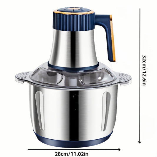 Electric Food Chopper with 5L Capacity, 6 Bi-Level Blades and 5 Speeds