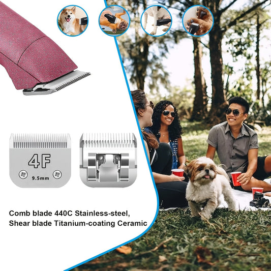 Dog Clipper Replacement Blades, Detachable A5-Style in 3F, 4F, 5F, 7F and 10#