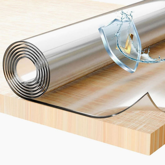Clear PVC Table Protector, 1.5 mm Thick, in Square and Rectangular Sizes