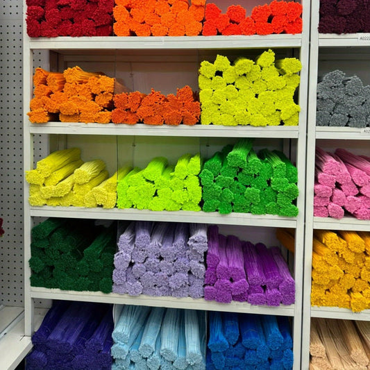Chenille Stem Pipe Cleaners, 1,020 Pieces, 20 Colors & Patterned Rods