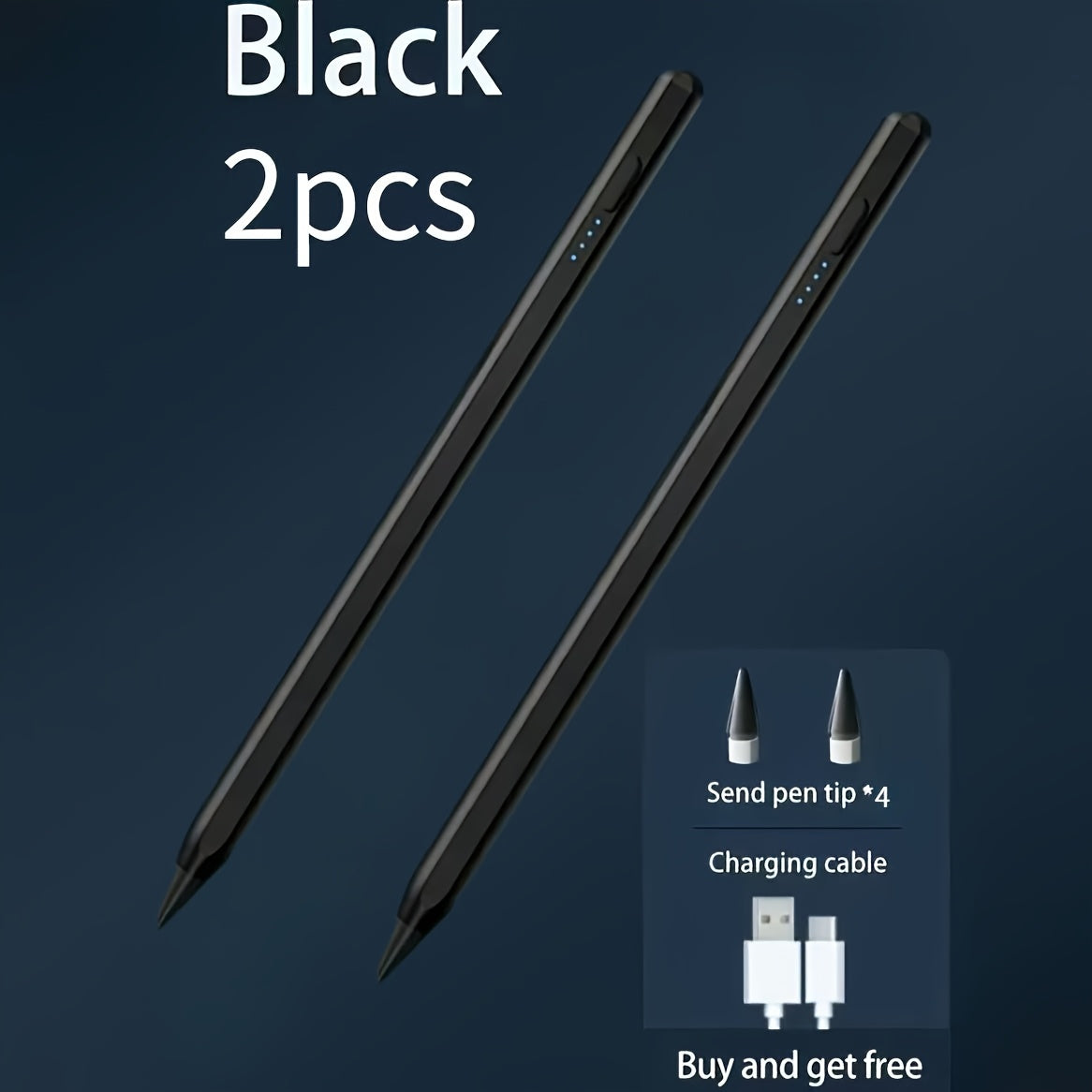 Stylus Pen for iPad & Android Tablets – Palm Rejection, Tilt Sensor, USB-C Charging, Compatible with iPad 6/7/8/9/10, Pro 11"/12.9"/M4, Air 3/4/5/6, Mini 5/6, All Android Tablets (Multi-Color)
