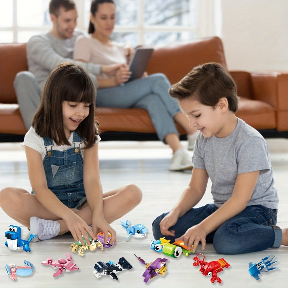 30-Pack Ocean Mini Building Block Sets for Party Favors