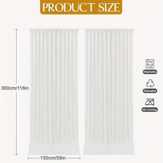 Spandex Photography Backdrop Panels, 4-Pack in Multiple Colors for Weddings & Events