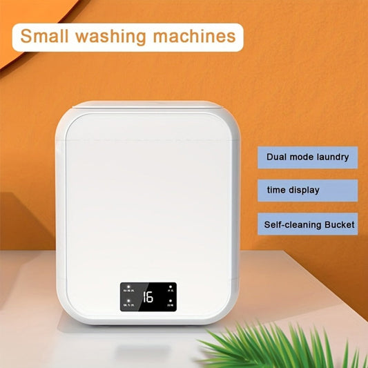 Mini Portable Washing Machine with 4 Wash Modes and Copper Motor, White