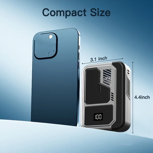 Wearable Neck Fan with 3000mAh Battery, 3 Speeds and Digital Display