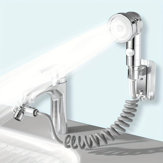 Faucet Extender with Pull-Out Sink Sprayer for Hair Washing & Rinsing