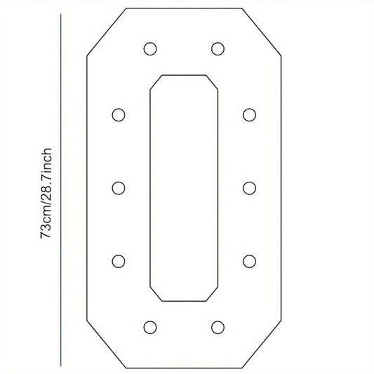 Giant Number Balloon Frame, 28.7-Inch Party Decor