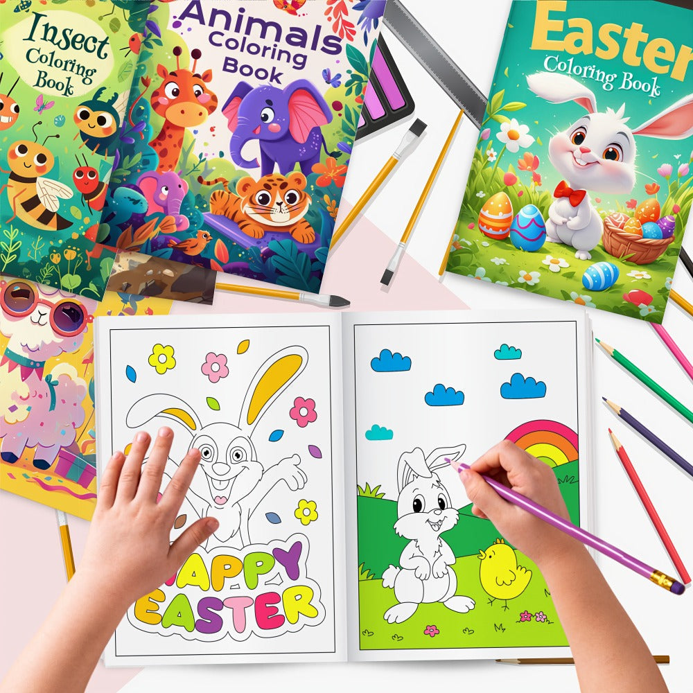 Kids Coloring Books Bulk 26 Pack – Dinosaur & Animal Designs for Birthday Party Favors, Goodie Bag Stuffers, Classroom Activities, Halloween & Christmas Bulk Gift