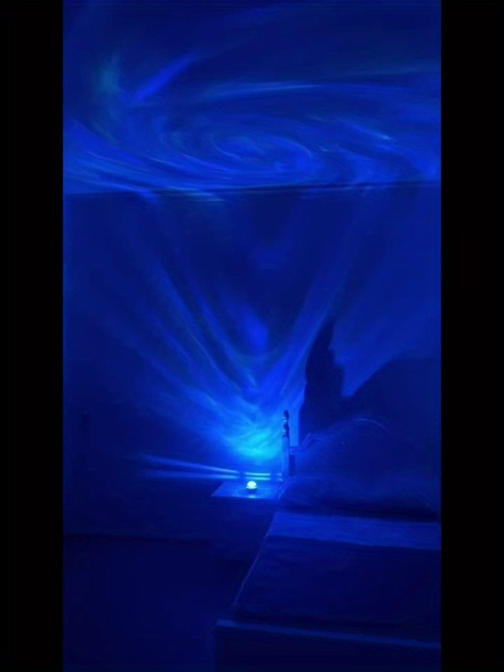 Aurora Borealis Projector Night Light 4-in-1 USB – Star Galaxy Ocean Wave & Spiral Aurora Modes, Bedroom Ceiling Ambient Lamp for Gaming Room, Home Decor & Laptop Compatible