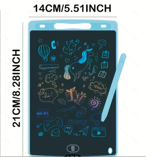 LCD Writing Tablet for Kids, 8.2 Inch Electronic Drawing Doodle Pad, Pink & Blue