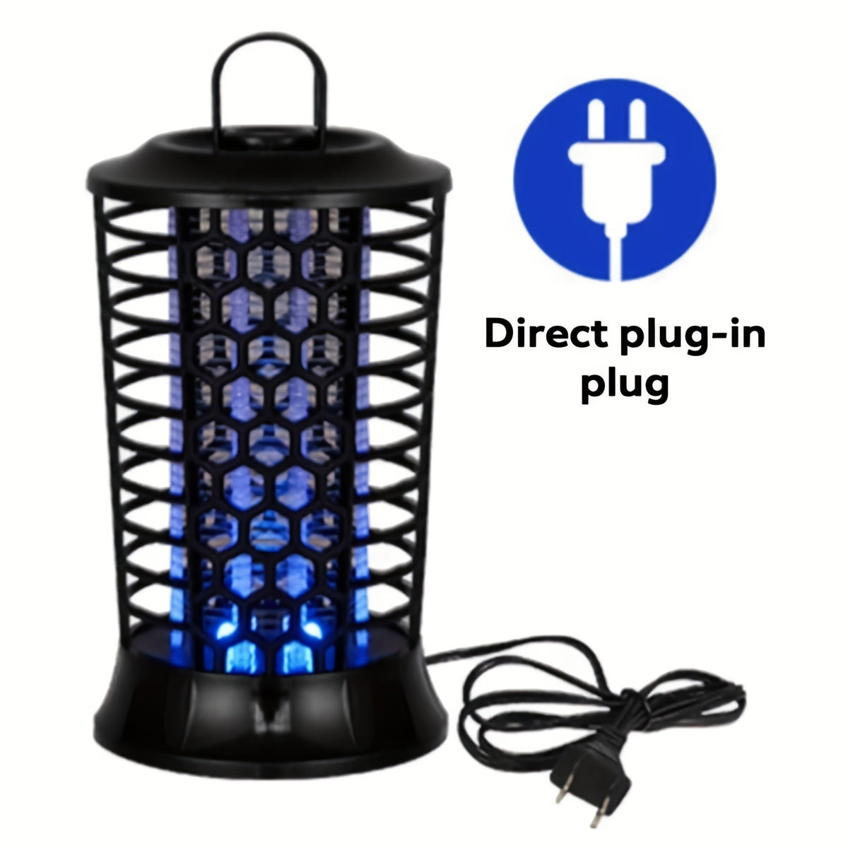Indoor Bug Zapper Electric – Powerful Mosquito Killer & Fly Zapper with Bug Collector Tray, Easy Clean, Silent Operation, Plug-In Insect Trap for Bedroom, Kitchen, Office & Home Use