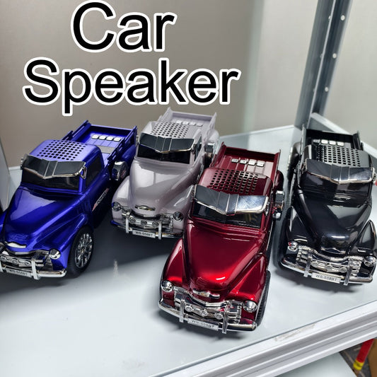 Car-Shaped Bluetooth Speaker with TWS Stereo, FM Radio, USB, TF & AUX