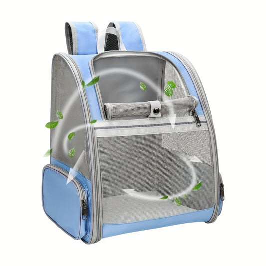 Pet Carrier Backpack for Cats & Small Dogs, Mesh Panels & Clear Window