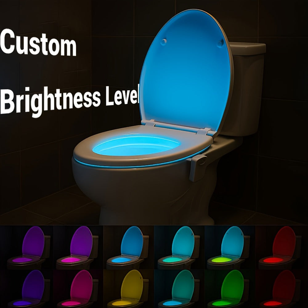 Toilet Night Light 2 Pack Motion Activated Dimmable LED – Smart Bathroom Bowl Light with Motion Sensor Auto On Off for Bathroom Toilet Seat Night Safety Gift