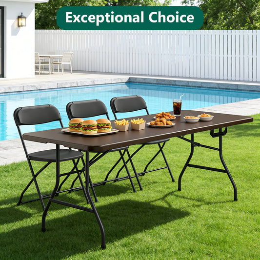 Folding Utility Table for Dining, Crafts and Events, 2.5 ft, 4 ft or 6 ft