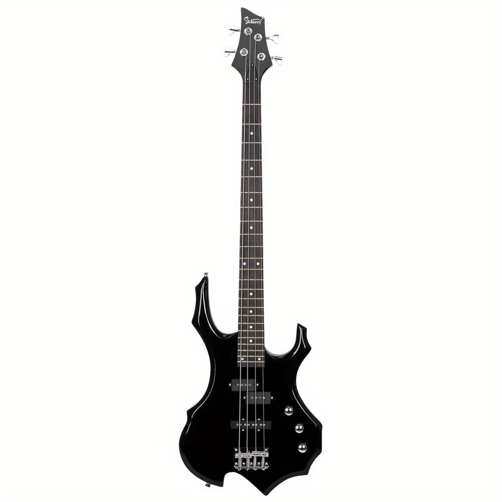 Electric Bass Guitar shown in the Black option
