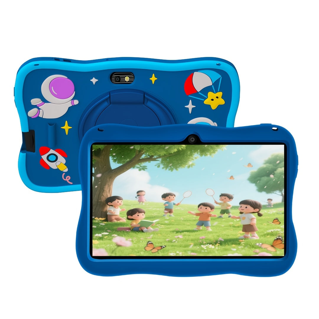 Kids Tablet 7 Inch Android 14 with Protective Case, 4GB RAM 32GB Storage, Parental Control, Google Kids Space, WiFi Bluetooth YouTube, Educational Gift for Toddlers Boys Girls Ages 3-12, Pink & Blue