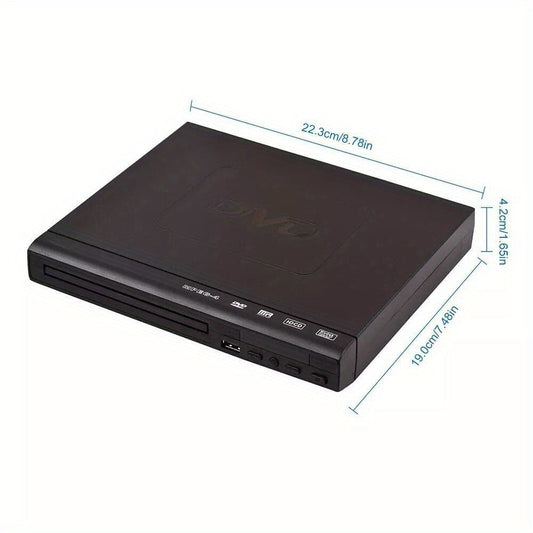 Region-Free DVD Player with RCA AV Output, USB Power and Remote Control