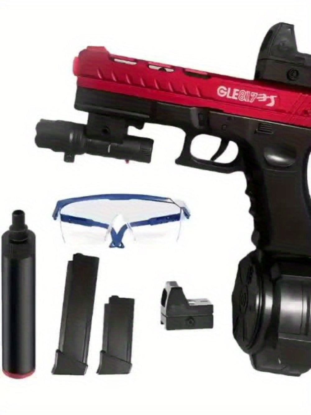 Rechargeable Gel Blaster Splatter Ball Rifle – Full Auto Electric Shooting Toy, High-Speed, Long Battery Life, Indoor Outdoor Team Battle Game for Ages 12+, Halloween & Christmas Gift for Teens