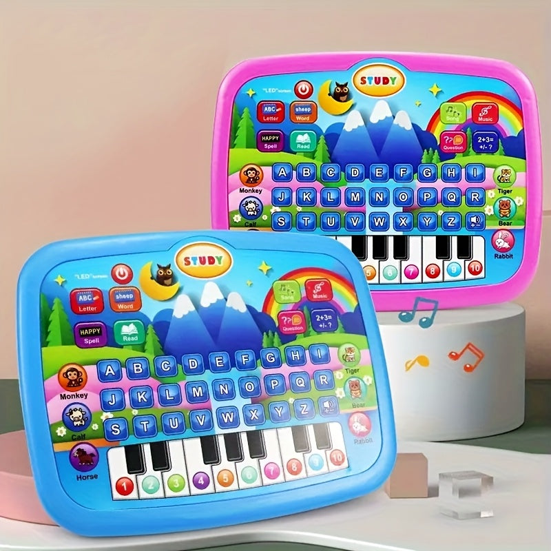 Educational Learning Machine for Kids with 2.2" Screen Alphabet Numbers Music Animals Piano Keys | Interactive Toddler Tablet Toy for Boys Girls Ages 2 3 4 5 | Best Birthday Christmas Gift