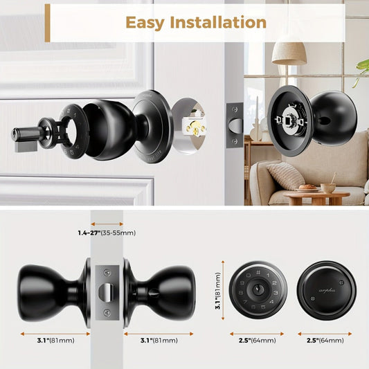 Smart Deadbolt Lock, Arpha Zinc Alloy with Auto-Lock, Passage and Privacy Modes