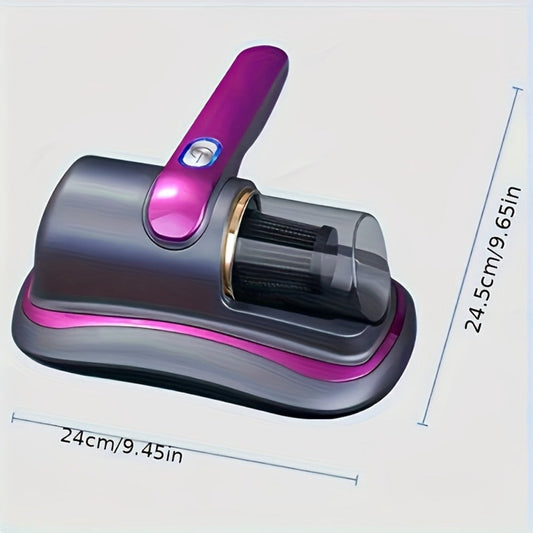 Cordless Handheld Bed Vacuum Cleaner with UV Light & Washable Filter, Purple