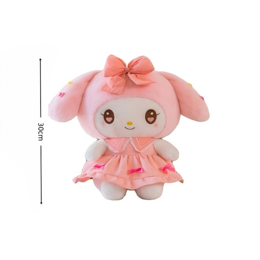 Character Plush Doll with Melody, Kulomi and Yarn Skirt Style Options