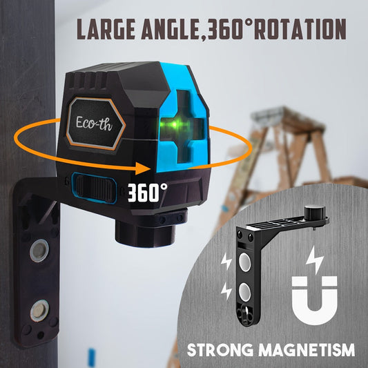 Self-Leveling Cross-Line Laser Level for Tiling, Shelving and Picture Alignment