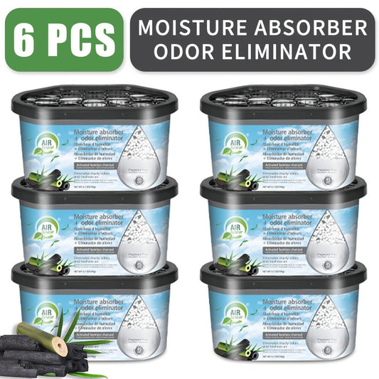 Moisture Absorber Boxes for Closets and Small Spaces, 6-Pack with 4 Scent Options