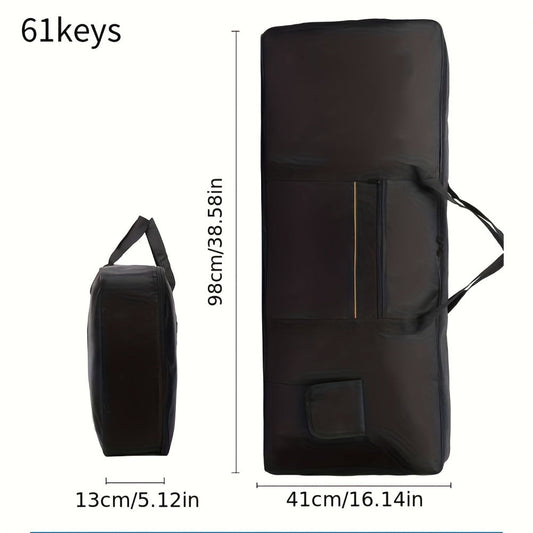 Keyboard Carrying Bag, Portable, 88 Keys, Black, 420D, Oxford for Storage and Travel detail image