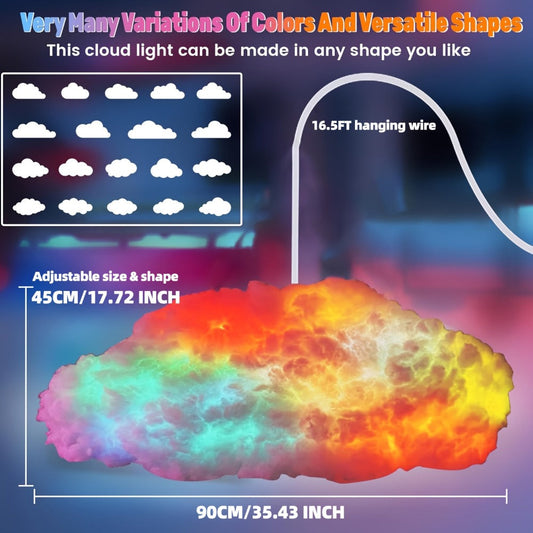 LED Stage Light, RGB, Wireless, Thunder, Cloud, DIY for Stage and Party Lighting detail image