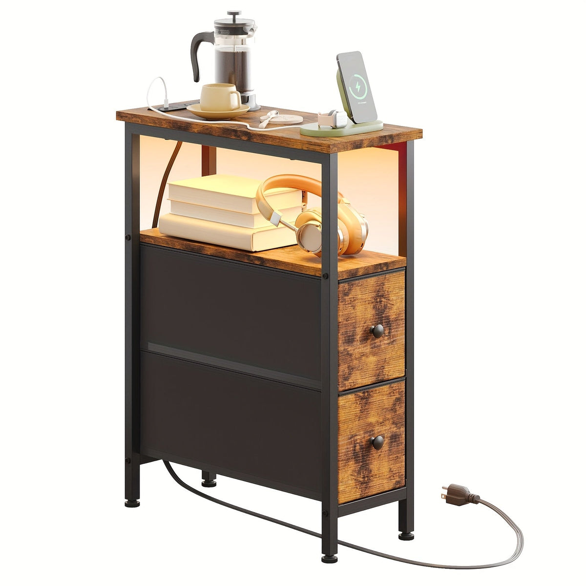 End Table shown in the Brown option