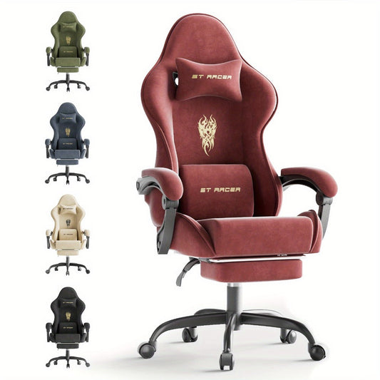 Velvet Gaming Chair, High-Back Gaming Seat for Comfortable Everyday Seating detail image