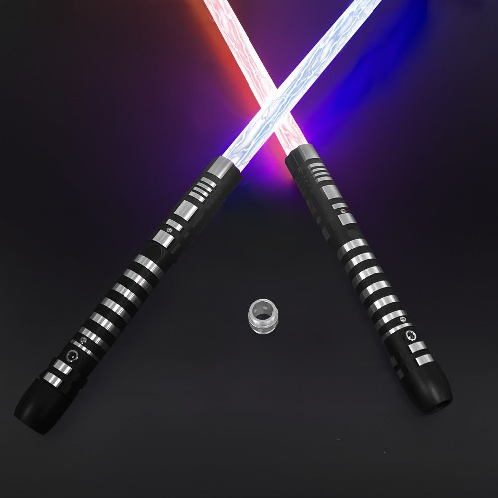 Light-Up Dueling Saber with 16 Color Modes and 2-in-1 Costume Prop Design
