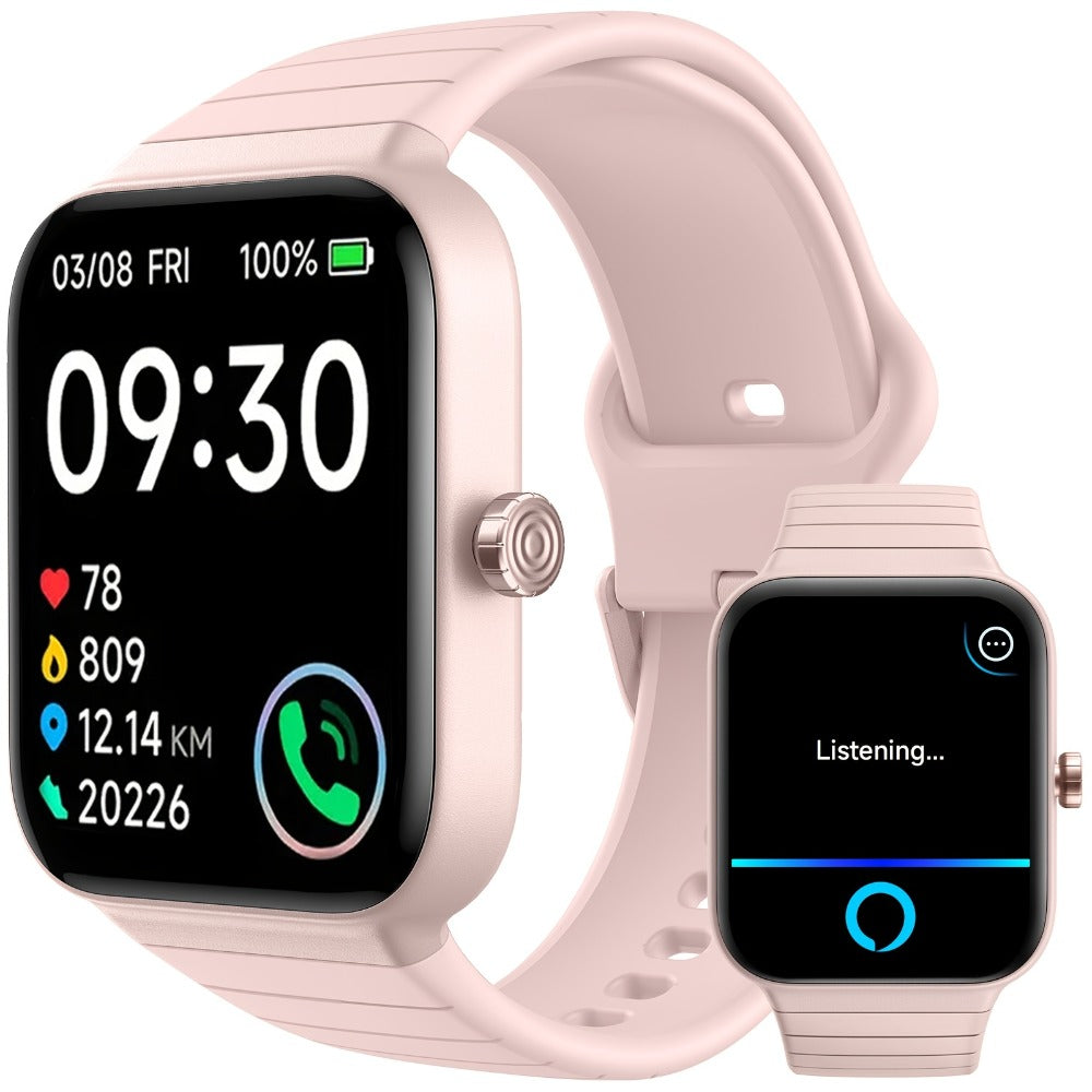 Fitness Tracker Smartwatch with Alexa Built-in FAWEIO 1.95" Large Display, Wireless Calling, 100+ Sport Modes, Pedometer Heart Rate Sleep Blood Oxygen, Compatible with iPhone & Android – Smart Watch for Men Women 11 Colors