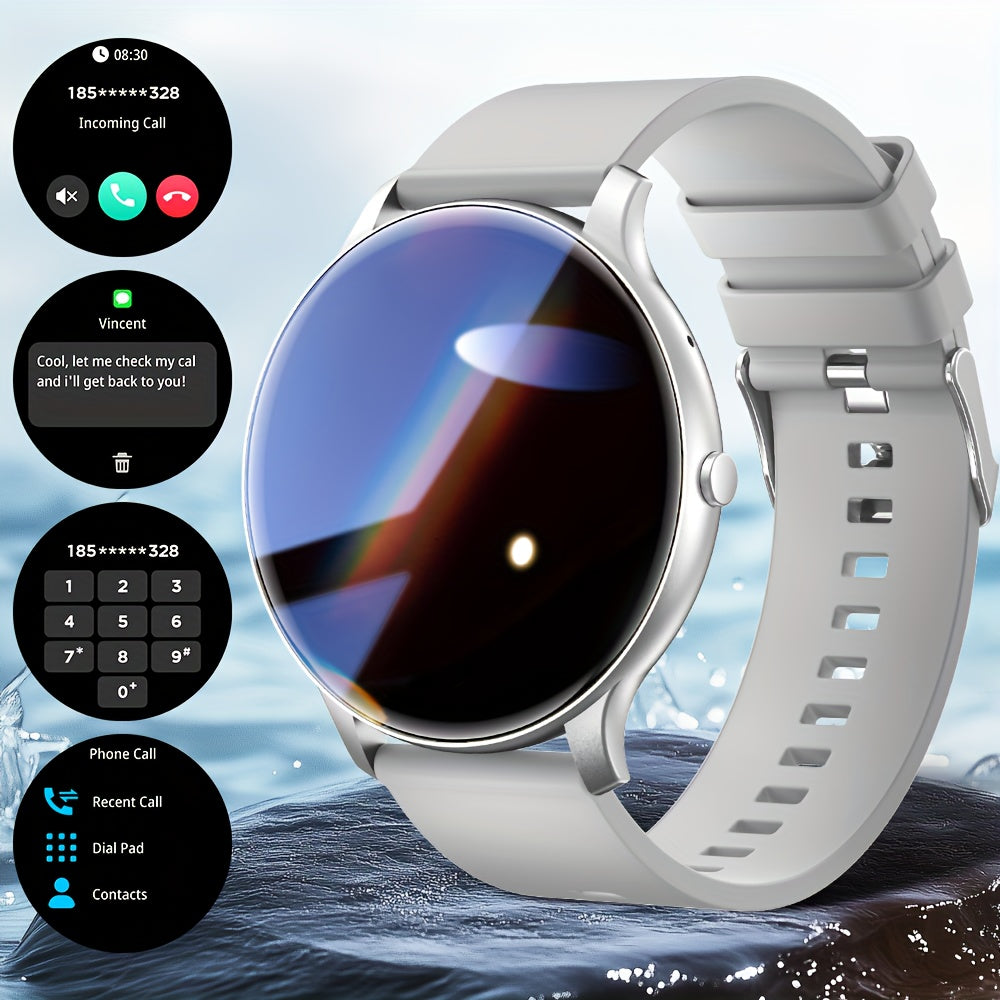 IP68 Waterproof Smartwatch 1.46" HD – 100+ Sport Modes, Wireless Calling, Music Control, Remote Camera, Sedentary Reminder – Unisex Fitness Tracker Black Silver Blue Pink